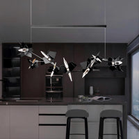 BERGAMO Linear Chandelier by Lampadom - scale reference