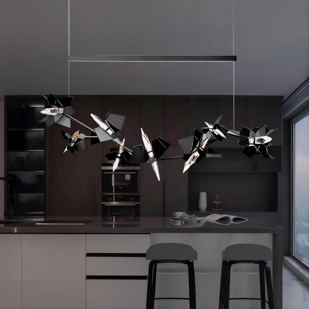 BERGAMO Linear Chandelier by Lampadom - top view