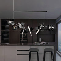 BERGAMO Linear Chandelier by Lampadom - detail view