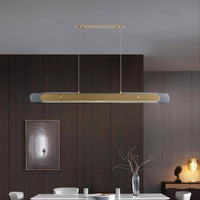 BERGDIS Linear Chandelier by Lampadom - side view