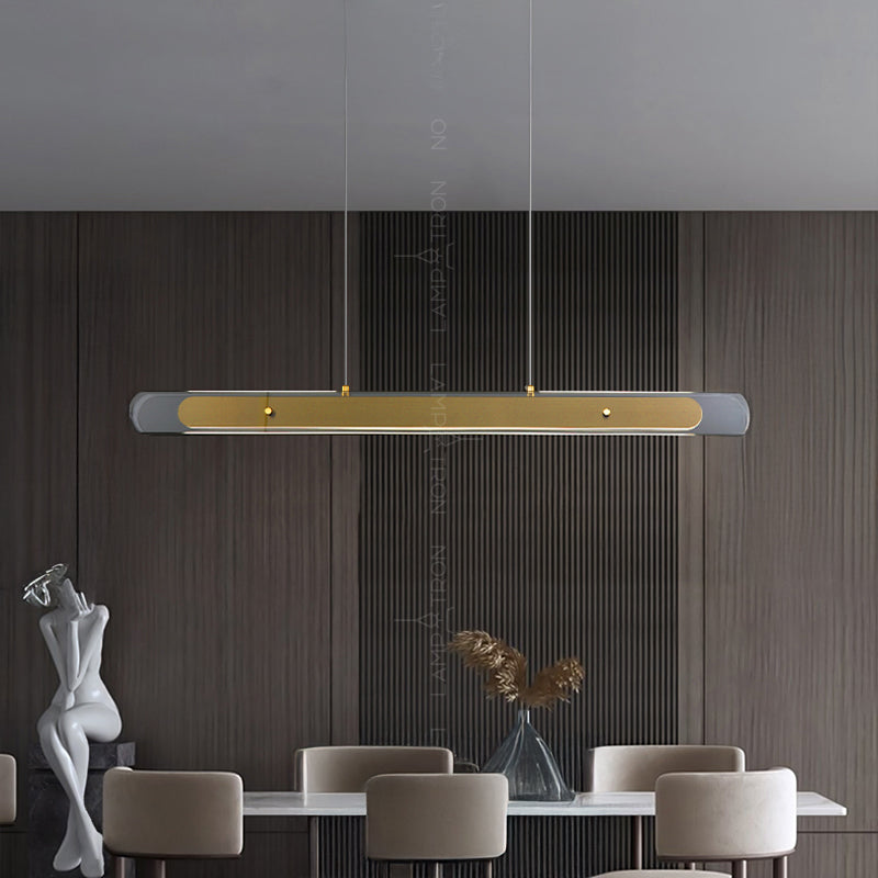 BERGDIS Linear Chandelier by Lampadom - top view