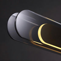 BERGDIS Linear Chandelier by Lampadom - side view
