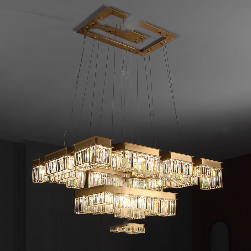 BERNADET Chandelier by Lampadom - side view