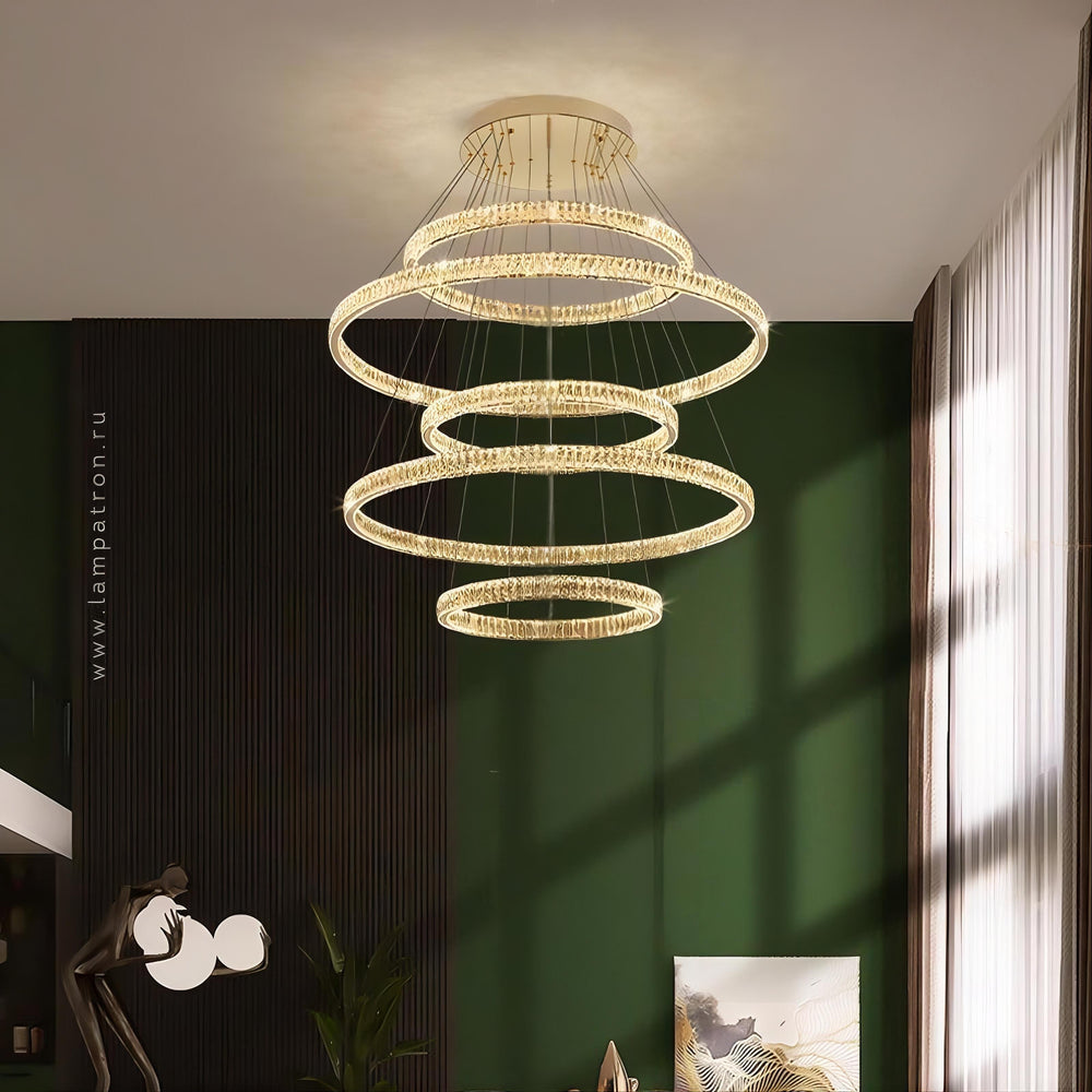 BERTOLDA B COMBO Ring Chandelier by Lampadom - top view
