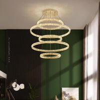 BERTOLDA B COMBO Ring Chandelier by Lampadom - top view