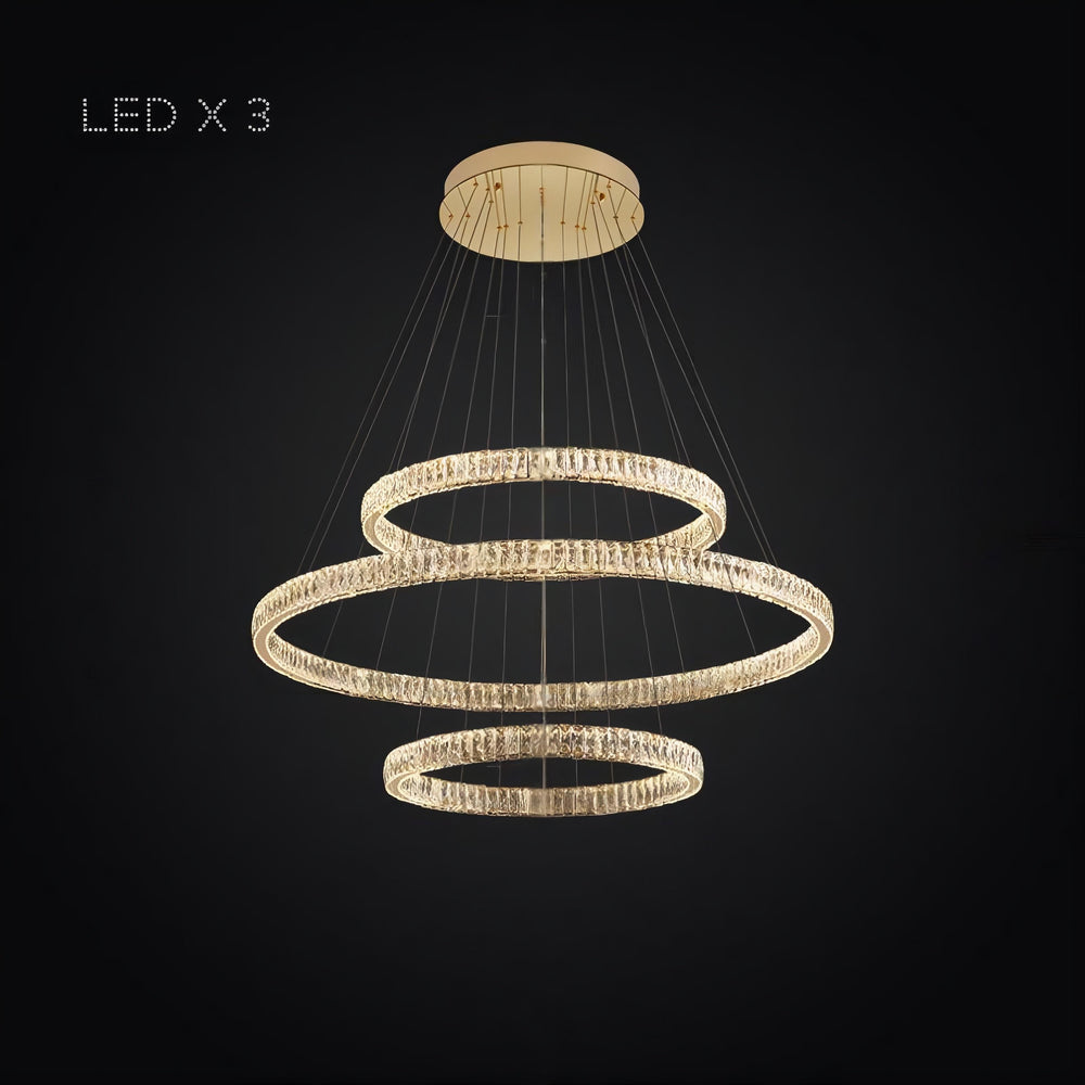 BERTOLDA B COMBO Ring Chandelier by Lampadom - scale reference