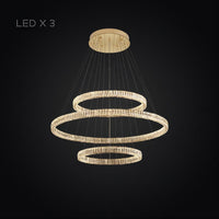 BERTOLDA B COMBO Ring Chandelier by Lampadom - scale reference
