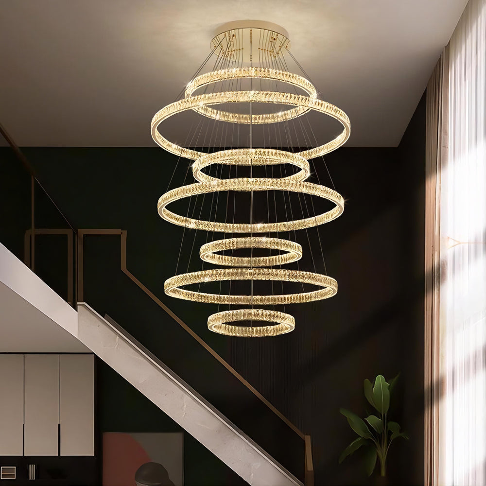 BERTOLDA B COMBO Ring Chandelier by Lampadom - close-up