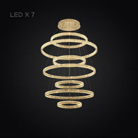 BERTOLDA B COMBO Ring Chandelier by Lampadom - top view