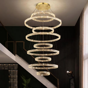 BERTOLDA B COMBO Ring Chandelier by Lampadom