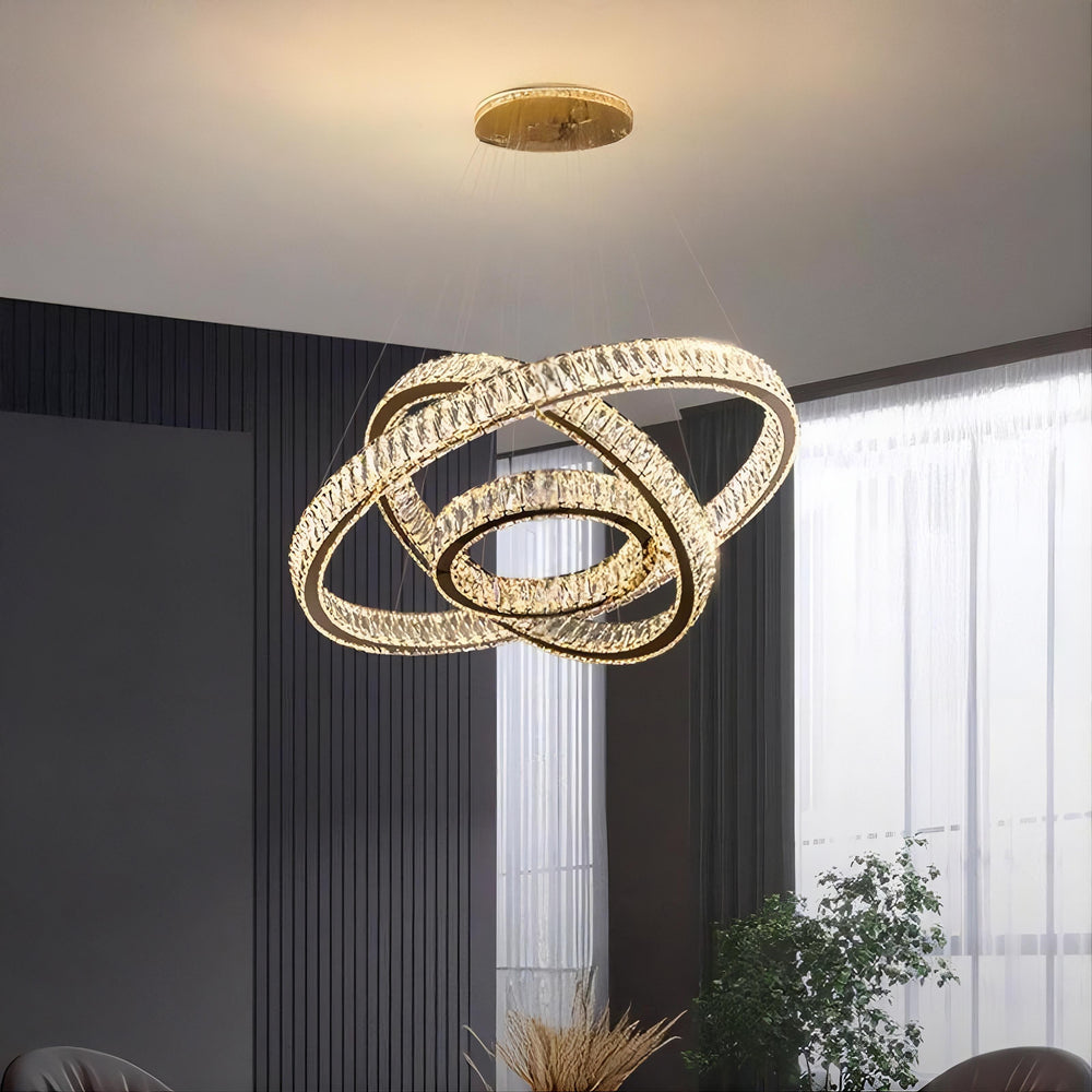 BERTOLDA B Ring Chandelier by Lampadom - angle view