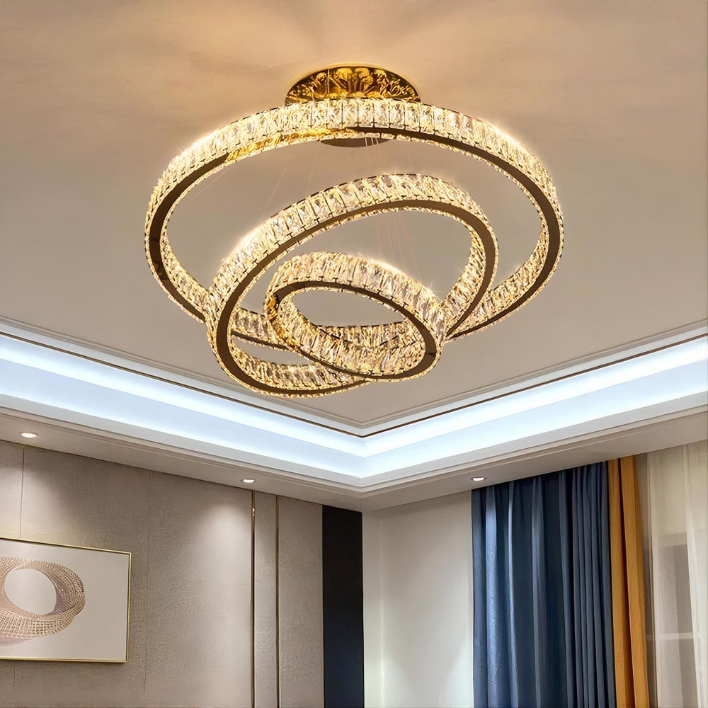 BERTOLDA B Ring Chandelier by Lampadom - side view