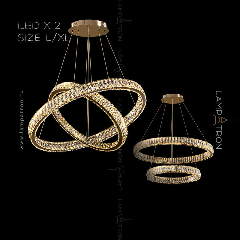 BERTOLDA B Ring Chandelier by Lampadom - detail view