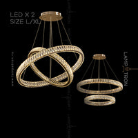 BERTOLDA B Ring Chandelier by Lampadom - detail view