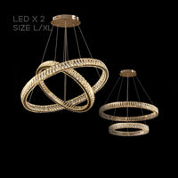 BERTOLDA B Ring Chandelier by Lampadom - top view