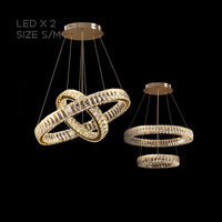 BERTOLDA B Ring Chandelier by Lampadom - ambient shot