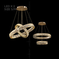 BERTOLDA B Ring Chandelier by Lampadom - close-up