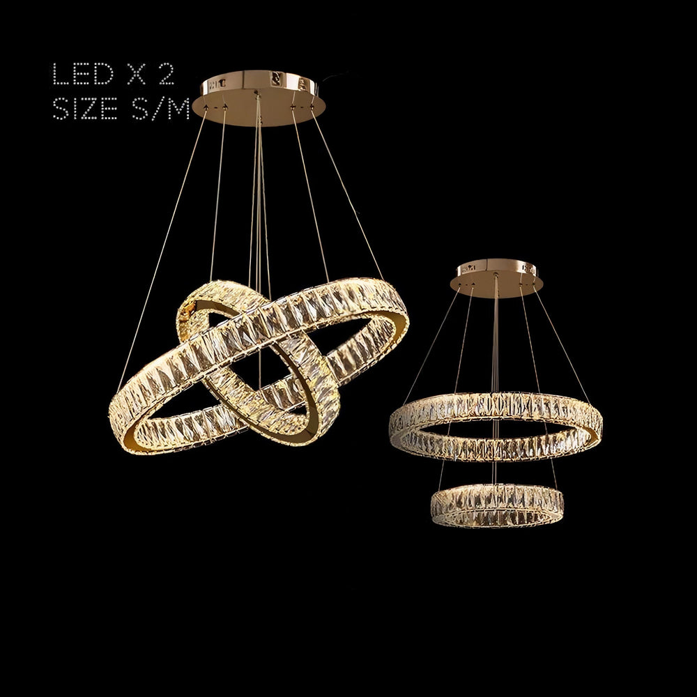 BERTOLDA B Ring Chandelier by Lampadom - close-up