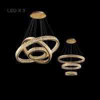 BERTOLDA B Ring Chandelier by Lampadom - angle view
