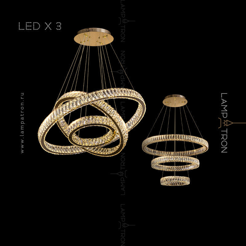 BERTOLDA B Ring Chandelier by Lampadom - scale reference