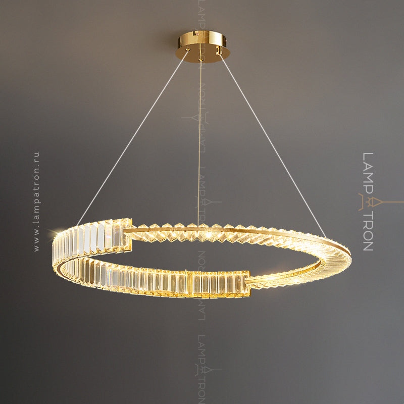 BERTOLDA C Ring Chandelier by Lampadom - top view