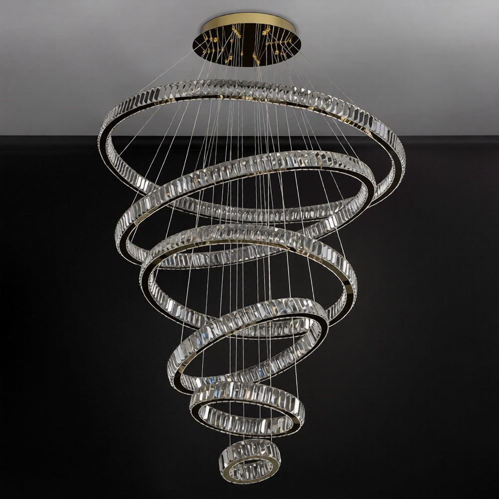 BERTOLDA CAS Ring Chandelier by Lampadom - side view