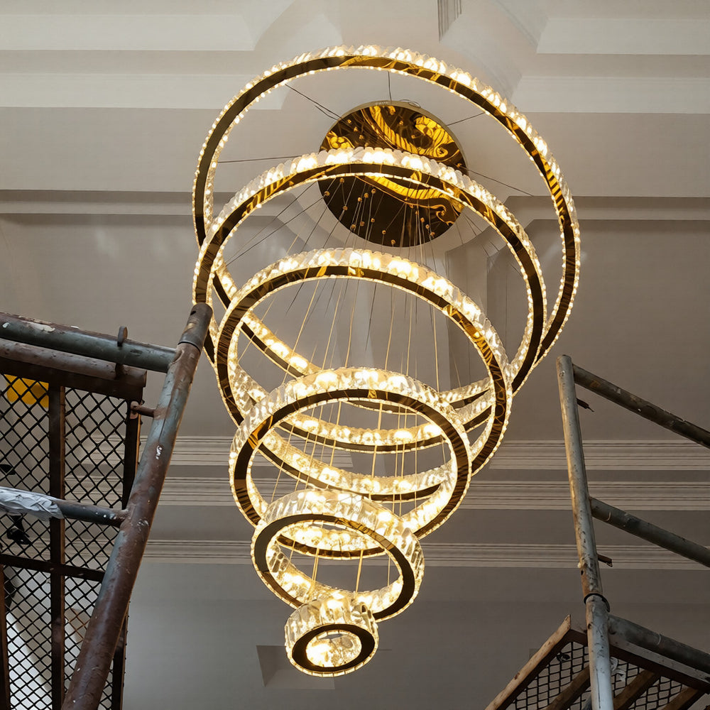 BERTOLDA CAS Ring Chandelier by Lampadom - close-up