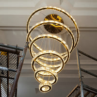 BERTOLDA CAS Ring Chandelier by Lampadom - close-up