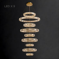 BERTOLDA COMBO Ring Chandelier by Lampadom - detail view