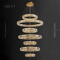 BERTOLDA COMBO Ring Chandelier by Lampadom - angle view