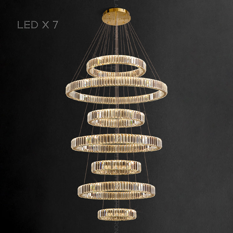 BERTOLDA COMBO Ring Chandelier by Lampadom - detail view