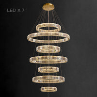 BERTOLDA COMBO Ring Chandelier by Lampadom - detail view