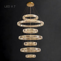 BERTOLDA COMBO Ring Chandelier by Lampadom - scale reference