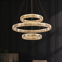 BERTOLDA COMBO Ring Chandelier by Lampadom - angle view