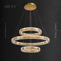 BERTOLDA COMBO Ring Chandelier by Lampadom - detail view