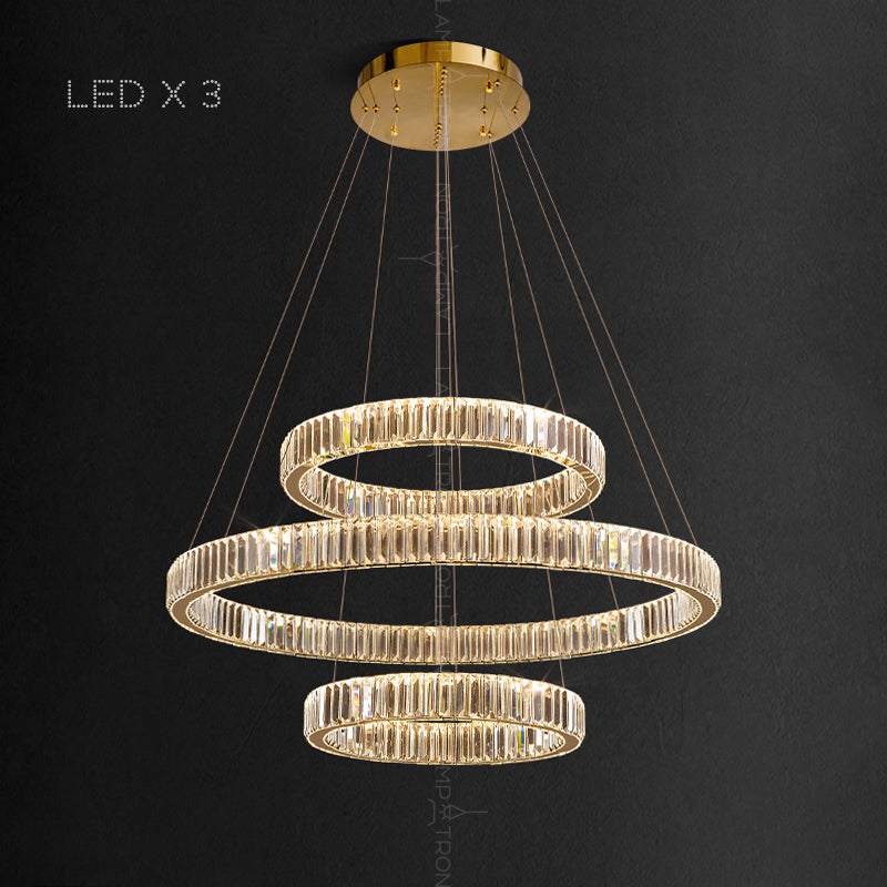 BERTOLDA COMBO Ring Chandelier by Lampadom - scale reference