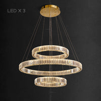 BERTOLDA COMBO Ring Chandelier by Lampadom - scale reference