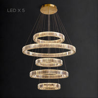 BERTOLDA COMBO Ring Chandelier by Lampadom - ambient shot