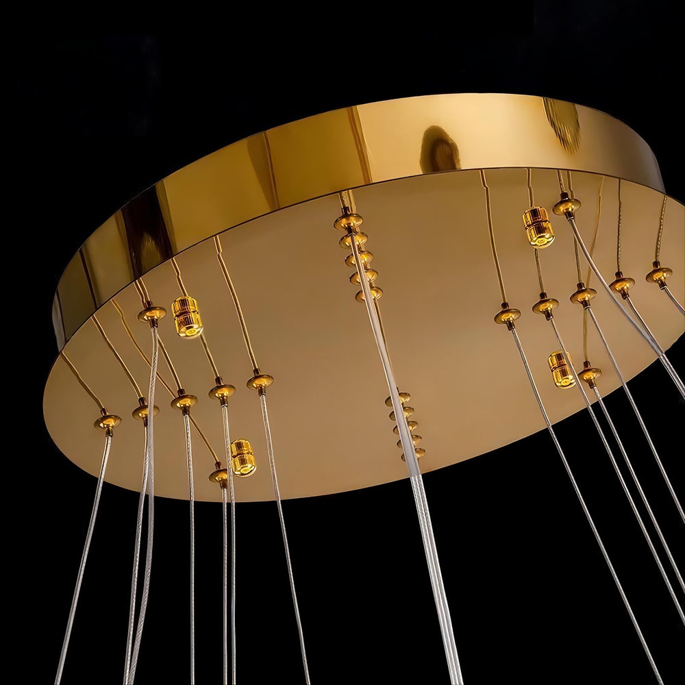 BERTOLDA COMBO Ring Chandelier by Lampadom - detail view