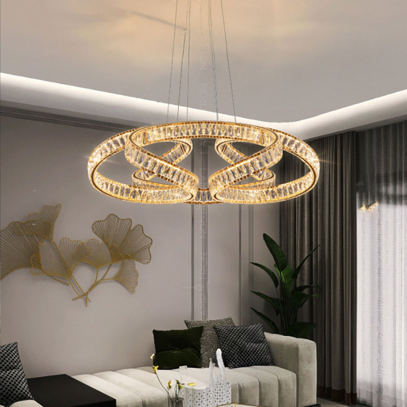 BERTOLDA E Ring Chandelier by Lampadom - detail view