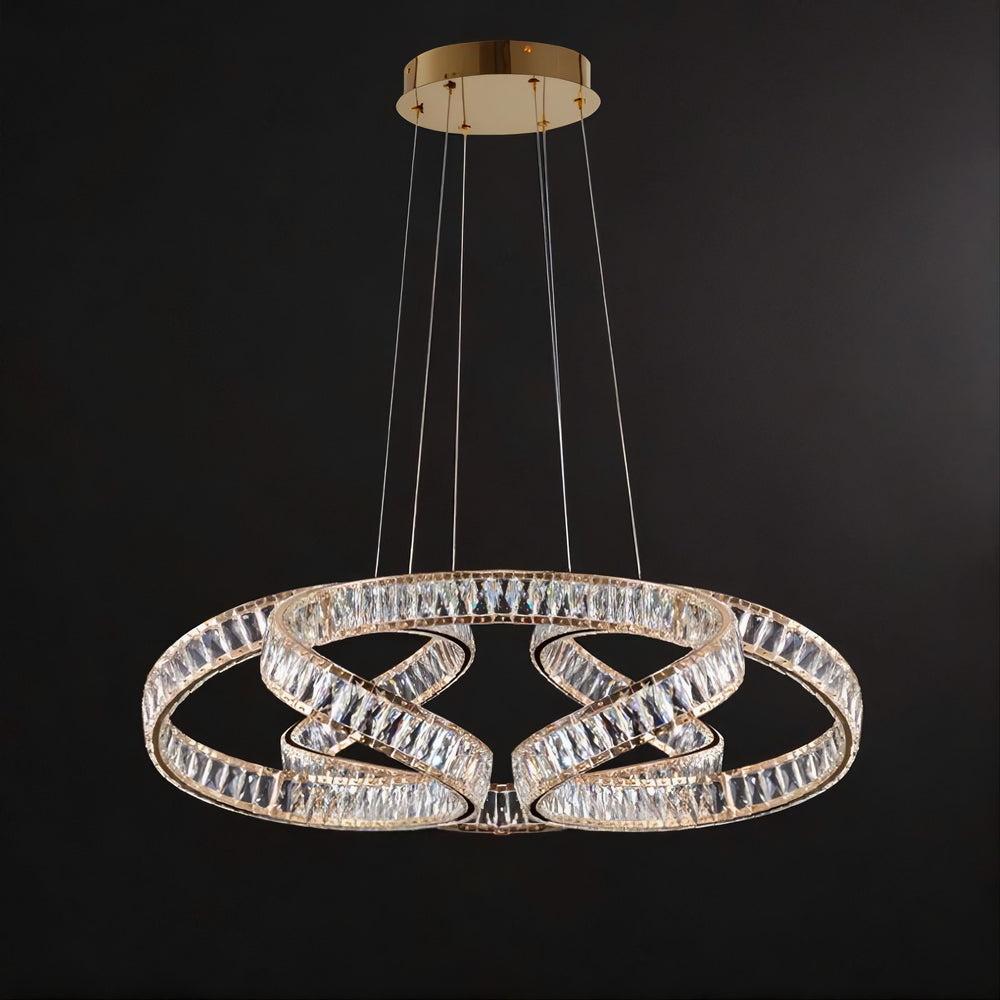 BERTOLDA COMBO Ring Chandelier by Lampadom - ambient shot