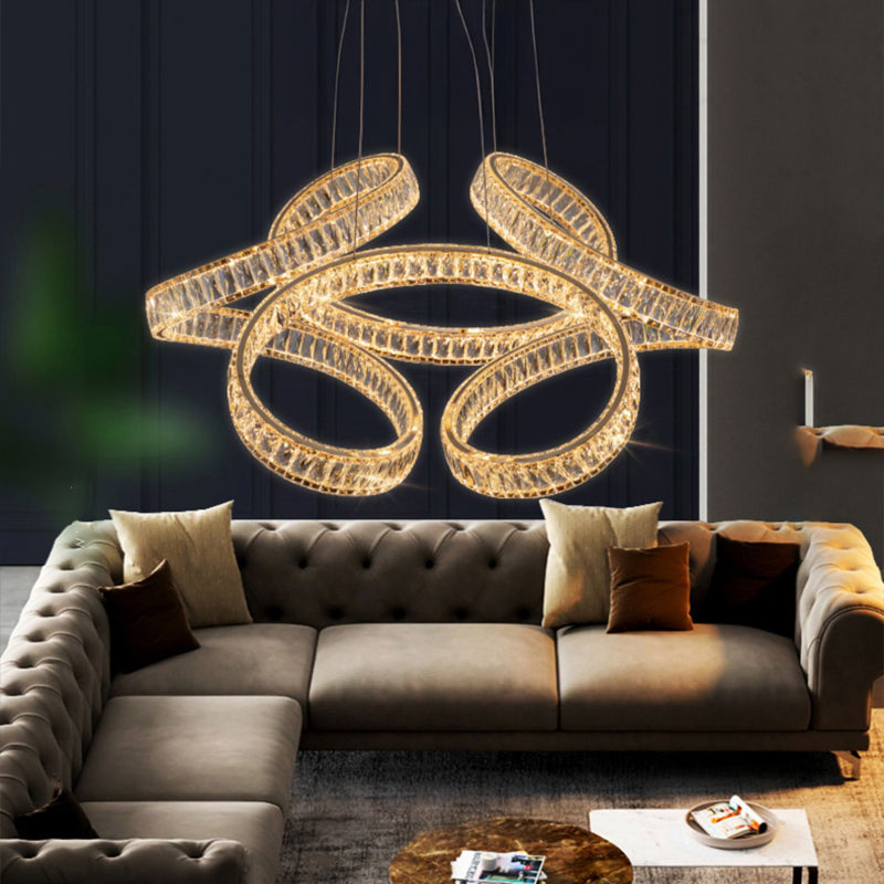 BERTOLDA E Ring Chandelier by Lampadom - side view