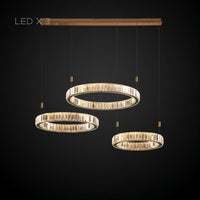 BERTOLDA L Ring Chandelier by Lampadom - side view