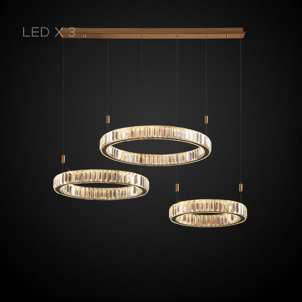 BERTOLDA L Ring Chandelier by Lampadom - top view