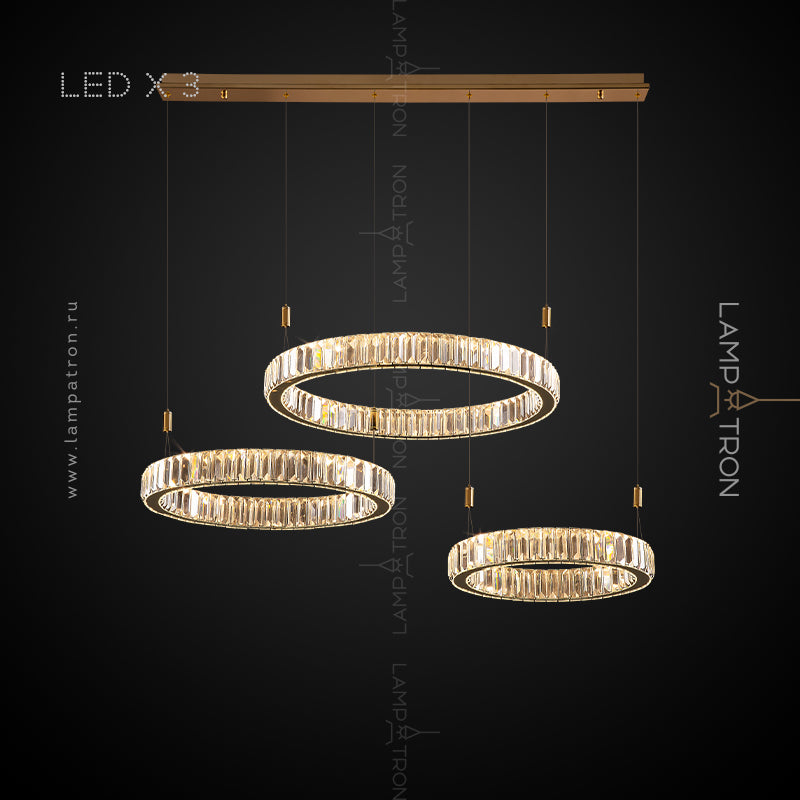BERTOLDA L Ring Chandelier by Lampadom - detail view