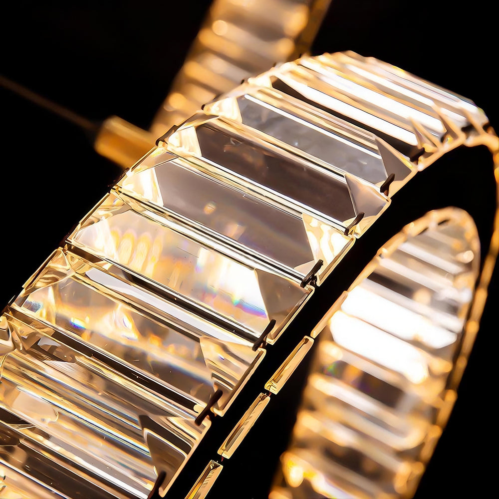 BERTOLDA L Ring Chandelier by Lampadom - top view