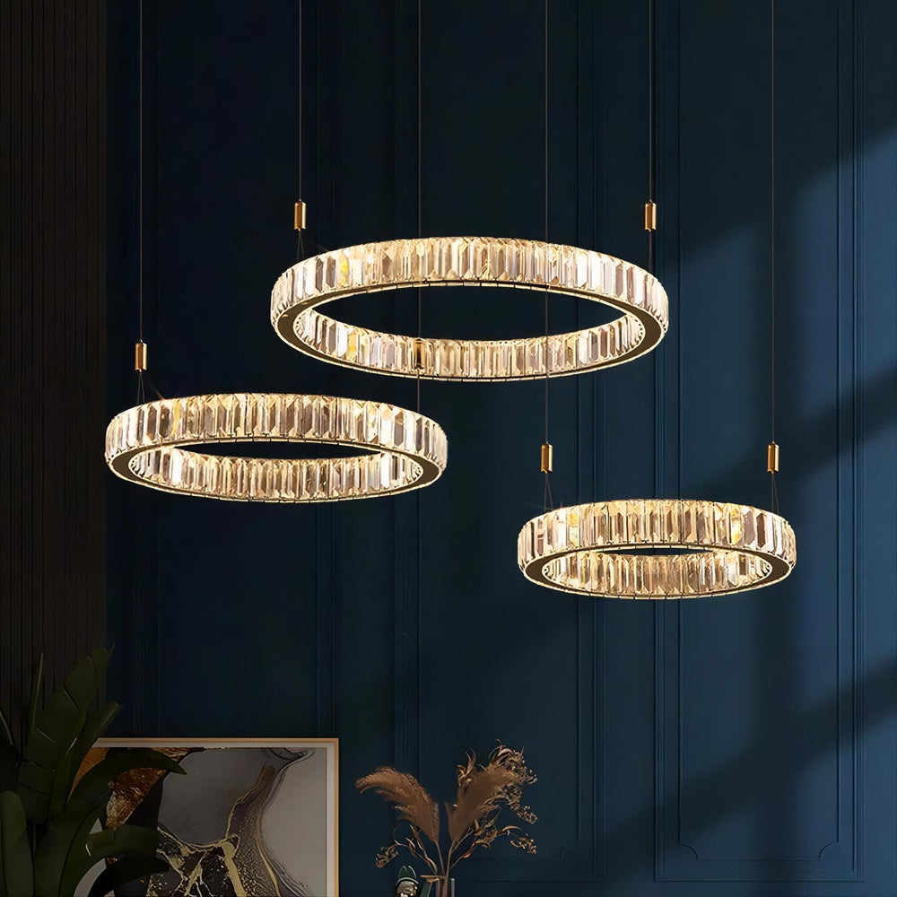 BERTOLDA L Ring Chandelier by Lampadom - detail view