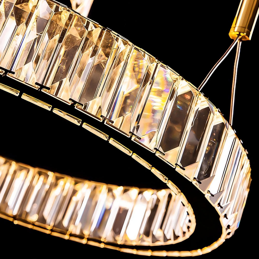 BERTOLDA L Ring Chandelier by Lampadom - scale reference
