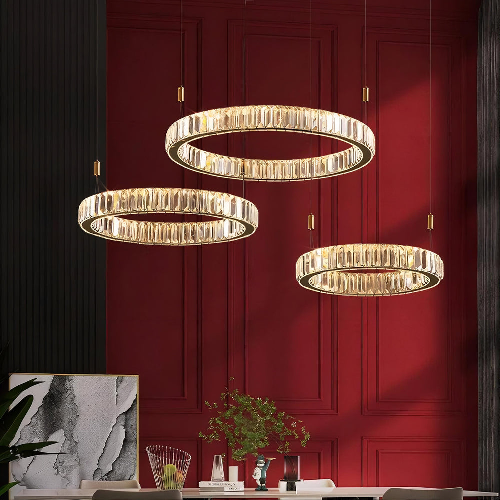 BERTOLDA L Ring Chandelier by Lampadom - close-up