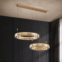 BERTOLDA L Ring Chandelier by Lampadom - side view